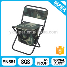 Chaise de camping léger Tabouret de pêche avec sac de refroidissement